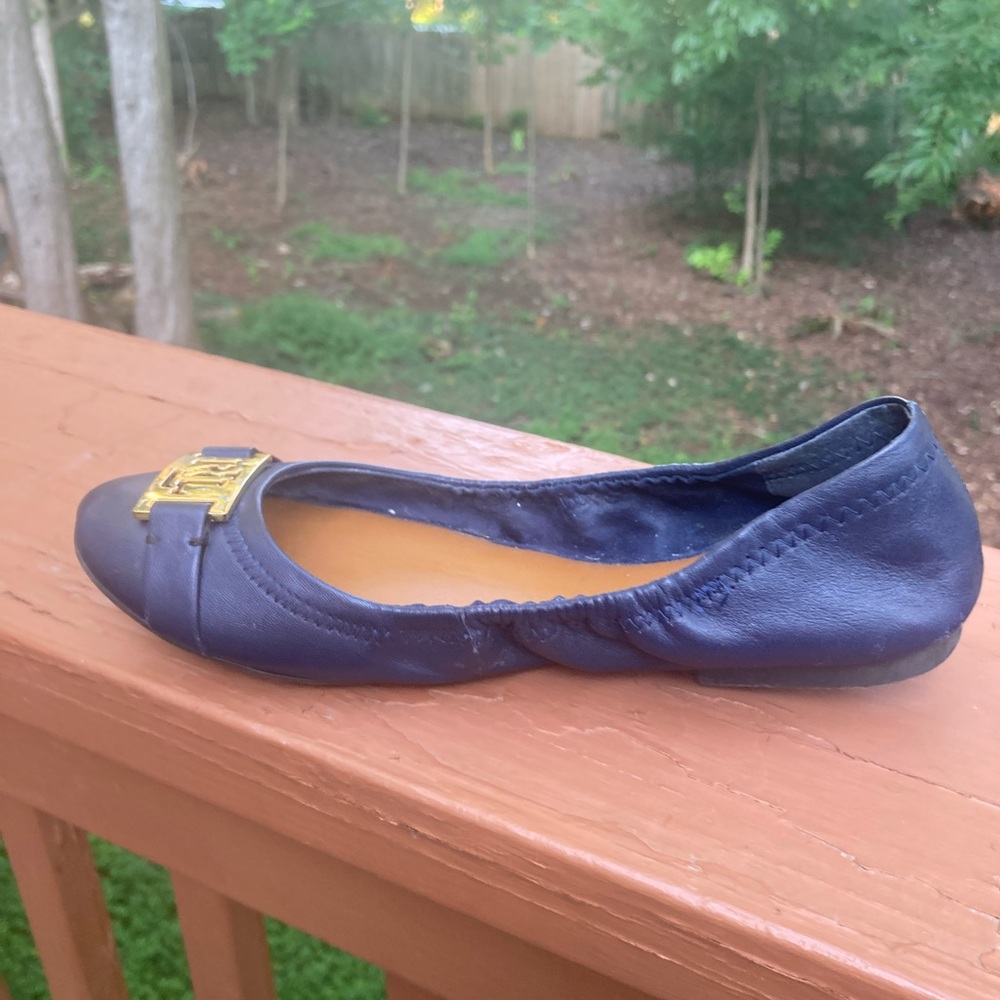 Lauren Ralph Lauren blue leather flats - Picture 8 of 15